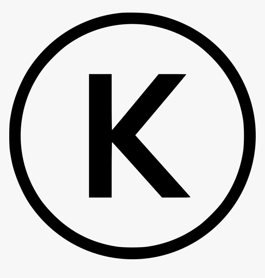 Kosher K - K Icon Png, Transparent Png