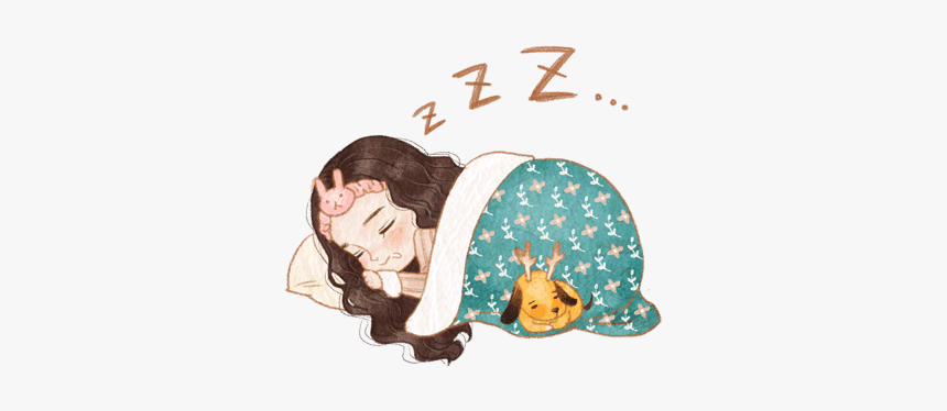 #girl #sleeping #asleep #sleep #terrieasterly - Girl Sleeping Stickers, HD Png Download