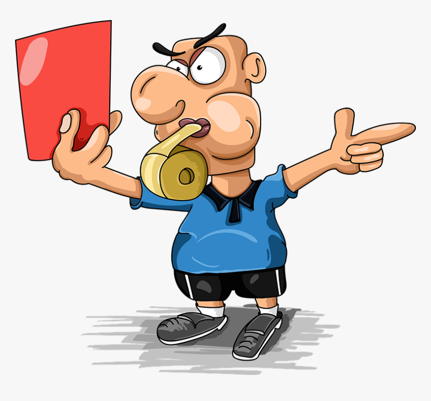 Judge, Football, Red Card, Referee, Sports, Fine - Kartu Merah Wasit, HD Png Download
