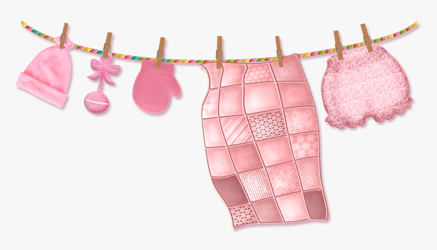 Baby Clothes Line, Hanging Baby Clothes, Drying, Baby - Clothing, HD Png Download