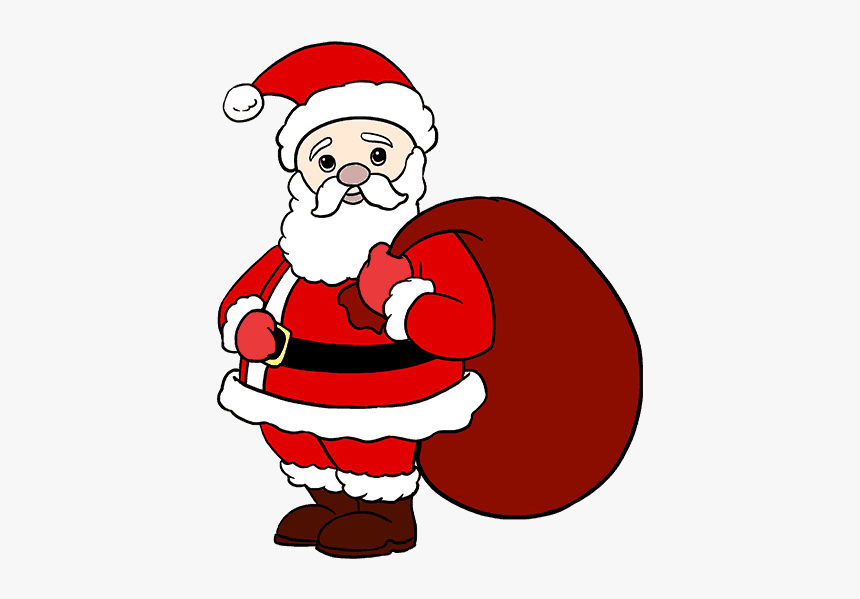 How To Draw Santa Claus - Santa Claus To Draw, HD Png Download