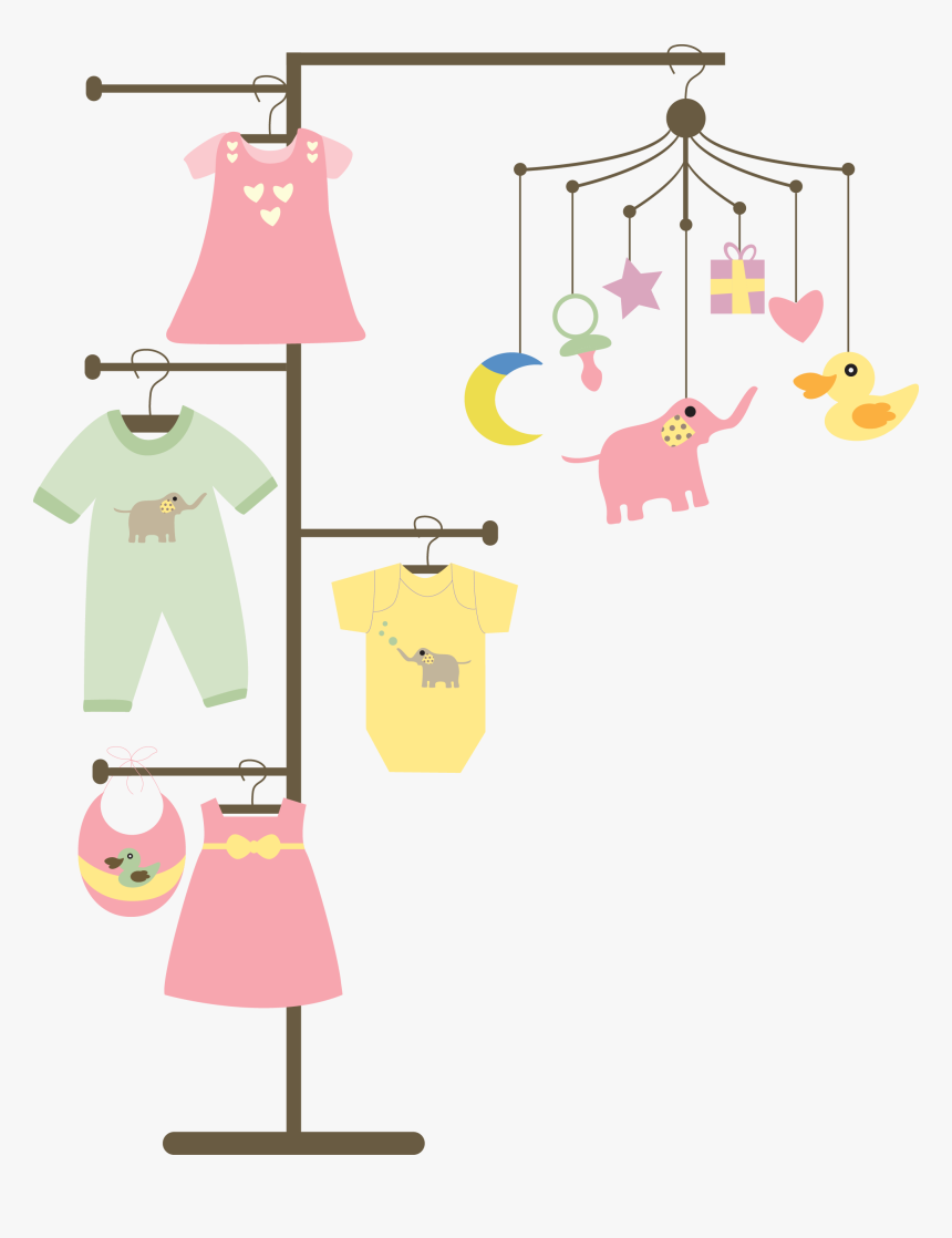 Baby Clothes On Hanger Clipart