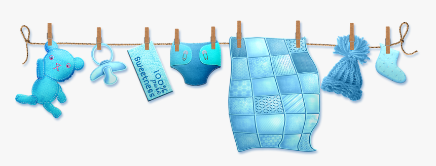 Baby Clothes Line, Hanging Baby Clothes, Drying, Baby - Coin Purse, HD Png Download