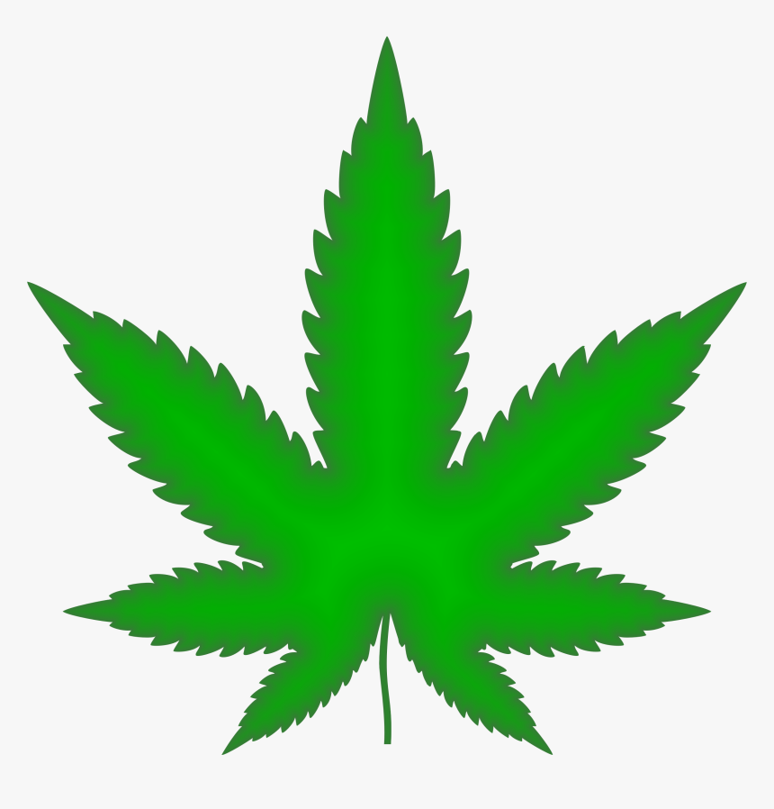 Green Marijuana Leaf Png, Transparent Png