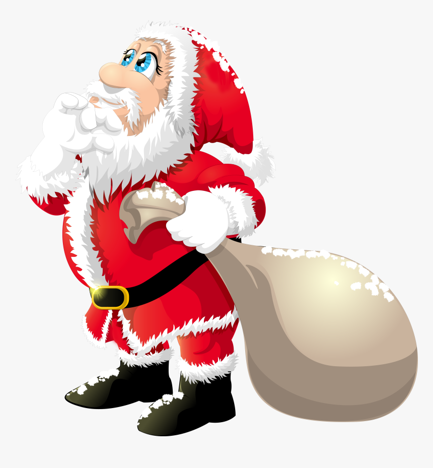 Cute Santa Claus Clipart - Santa Claus Transparent Background, HD Png Download