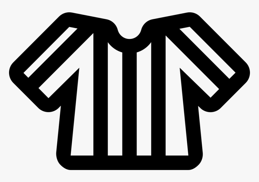 Football Line Referee T-shirt With Stripes - Football Players Trademark Logos, HD Png Download