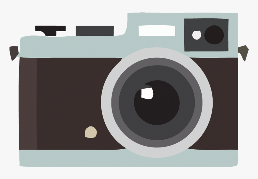 Vector Creative Flat Retro Camera Png Download - Flat Camera Png, Transparent Png
