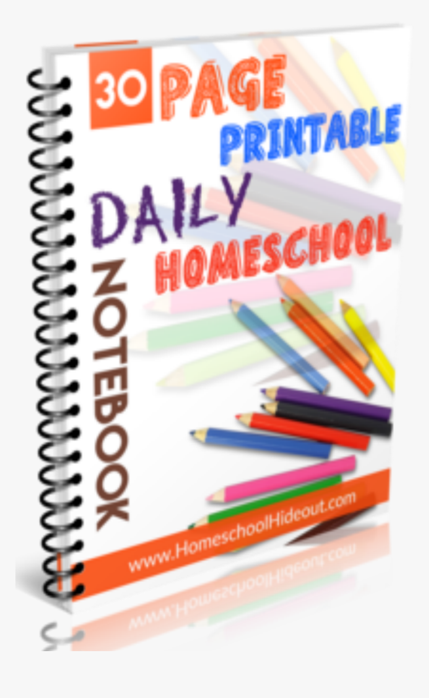 Free Printable Homeschool Daily Notebook Homeschool - Writing, HD Png Download