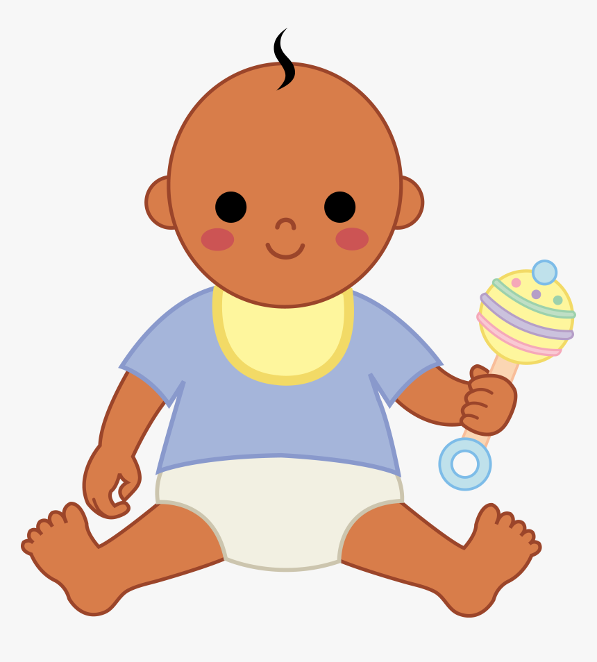 Black Baby Boy Clip Art - Baby Doll Clip Art, HD Png Download