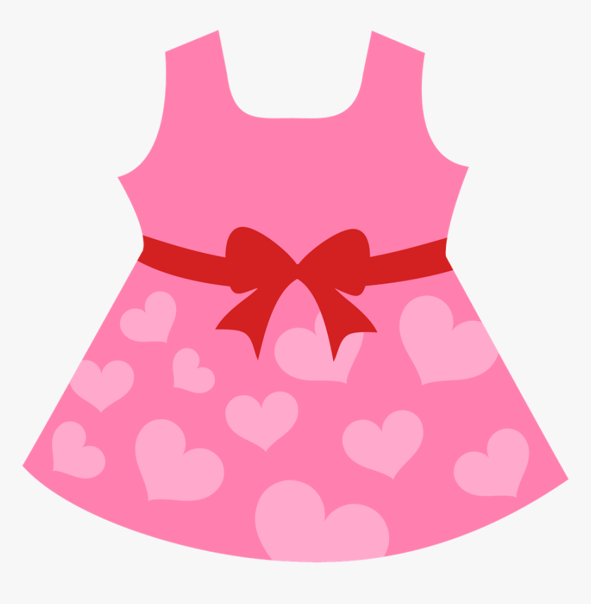 Baby Girl Clothesline Clipart 3 By Kyle - Pink Baby Dress Clipart, HD