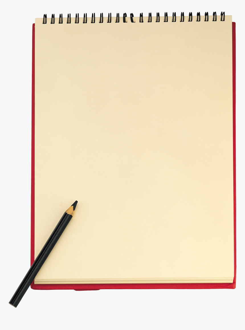 Download Pencil Paper Sheet Transparent Png Notebook - Notebook And Paper Png, Png Download