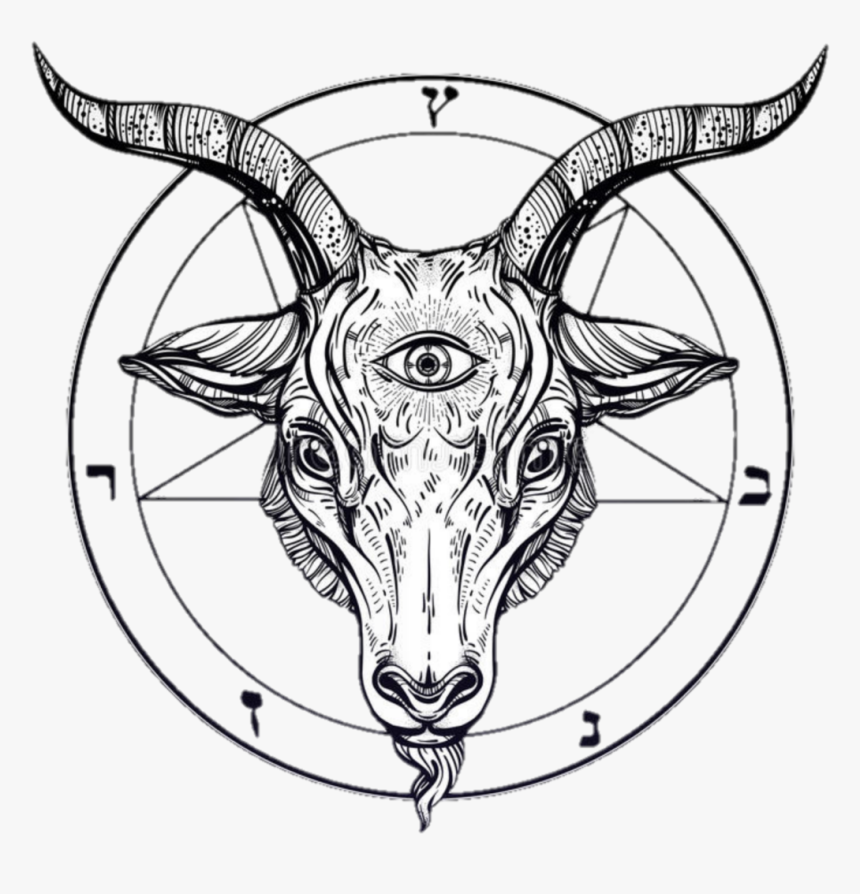 #satan #satanic #goat #blood #bleed #hell #die #kill - Devil Goat, HD Png Download