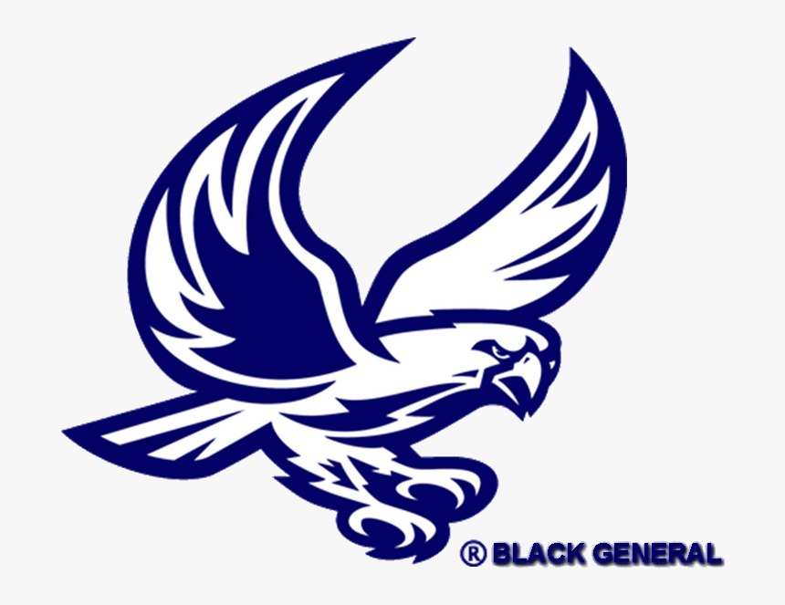 Atlanta Falcons Mascot Falcon Black And White Wing - Lyman Moore Falcon, HD Png Download