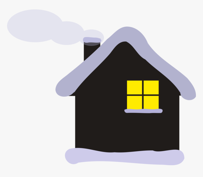 Log Cabin Clip Art Christmas Cottage House - Cottage Clipart, HD Png Download