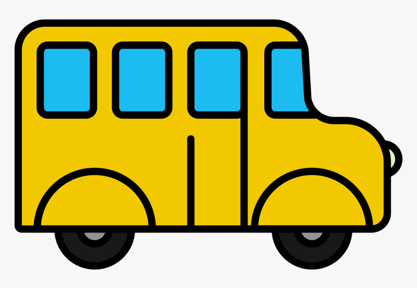 Icon Bus School Bus Free Picture - Bus Shape Cookie Stencil, HD Png Download