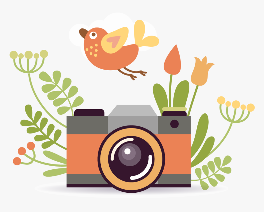 Photographic Film Camera Cartoon Poster Vector - Camara Fotografica Animado Png, Transparent Png