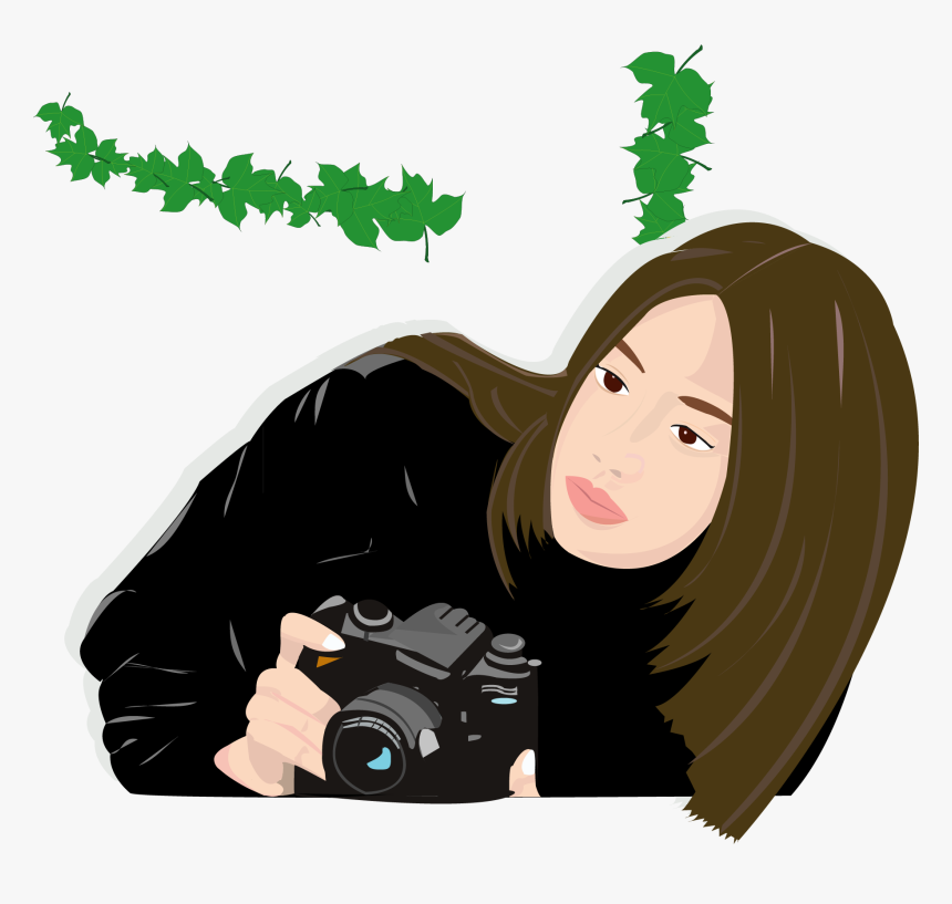 Photography Paparazzi Camera - Cool Girl Have The Camera Clipart, HD Png Download