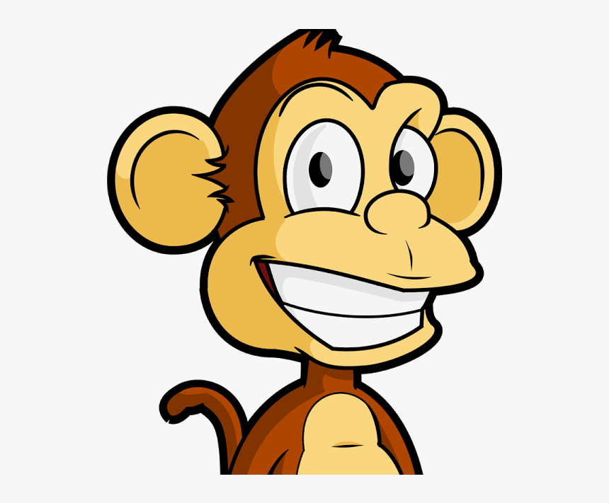 Vector Cartoon Monkey Png, Transparent Png