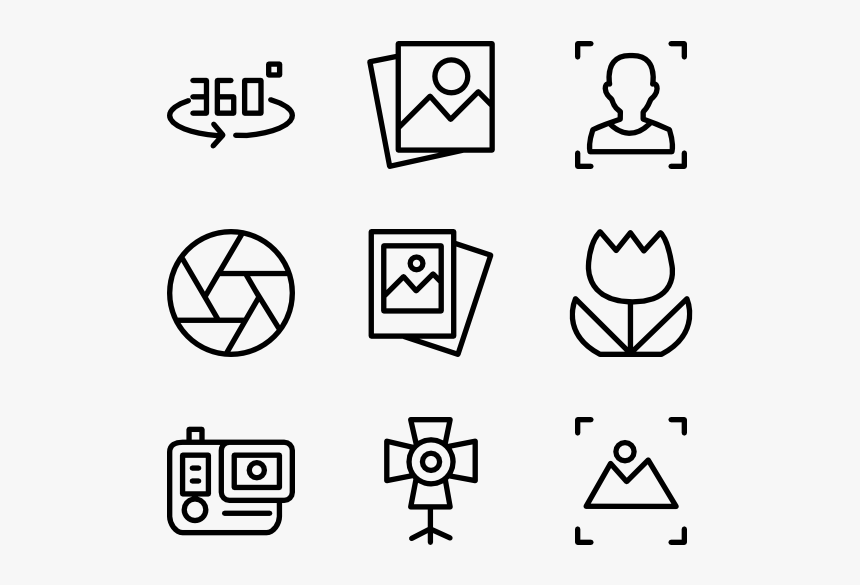 Camera Collection - Design Icons Vector, HD Png Download