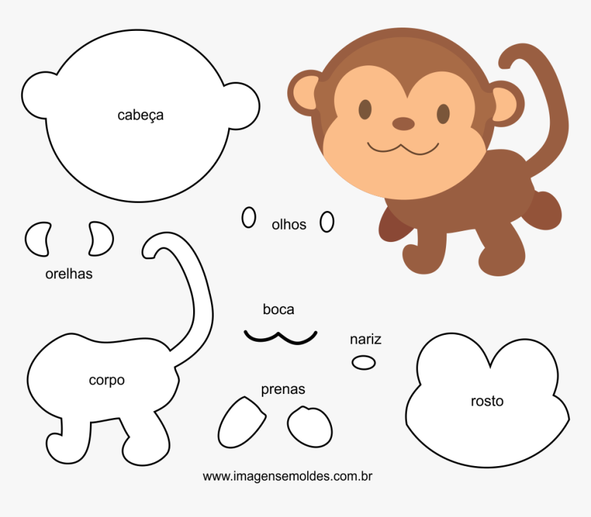 Clip Art Mo De Macaco - Smiley Monkey, HD Png Download