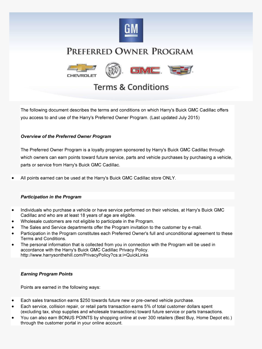 Term And Conditions - General Motors, HD Png Download