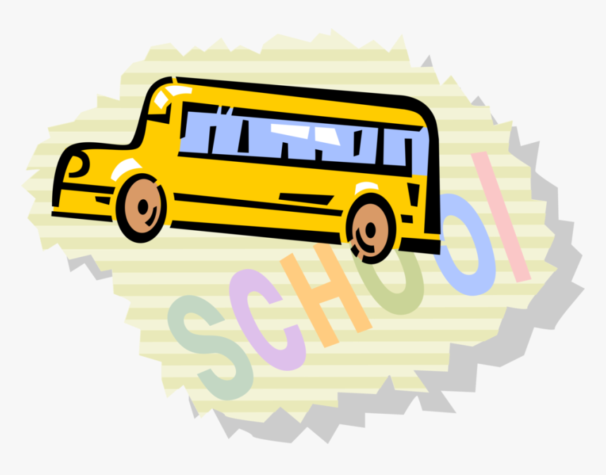 Vector Illustration Of Schoolbus Or School Bus Used - Tour Bus Service, HD Png Download