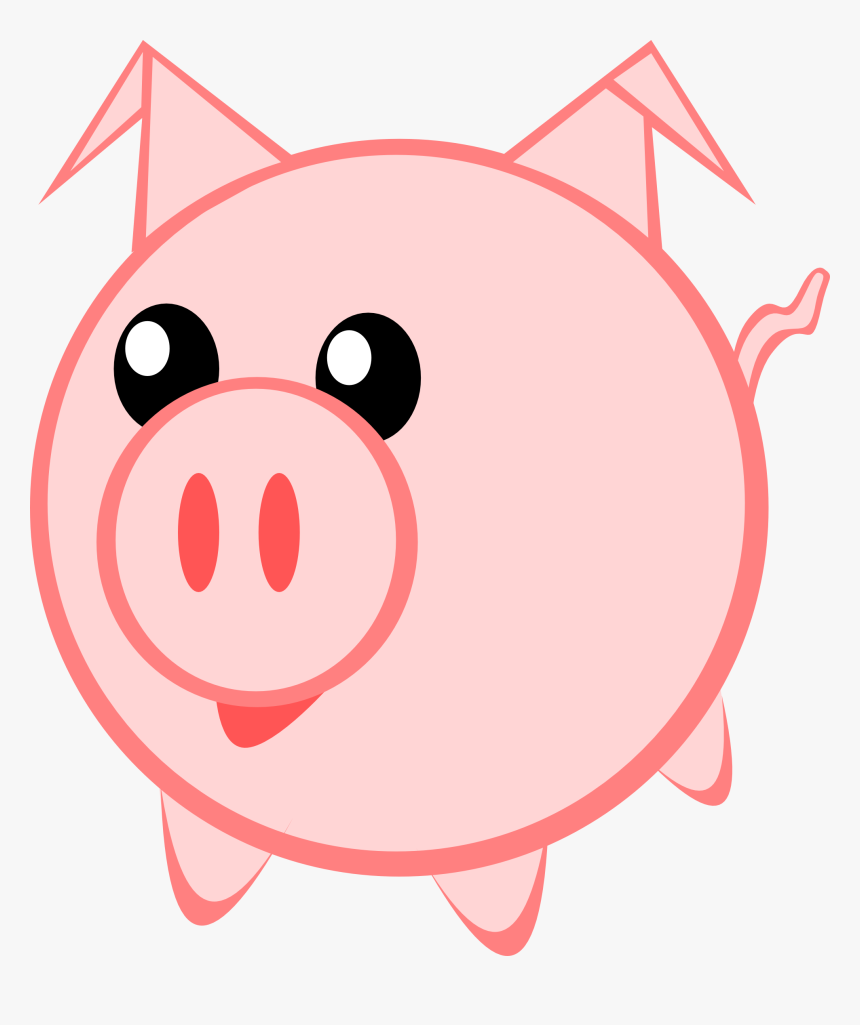 Cute Pig Face Images Download Png Clipart - Cartoon Pig No Background, Transparent Png