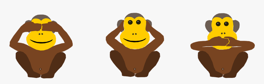 Macaco, Cego, Surdo, Burra, Troika, Política - Macaquinhos Cego Surdo E Mudo, HD Png Download