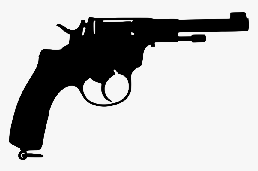 Gun Silhouette Weapons Free Picture - Silhouette Gun Vector Png, Transparent Png