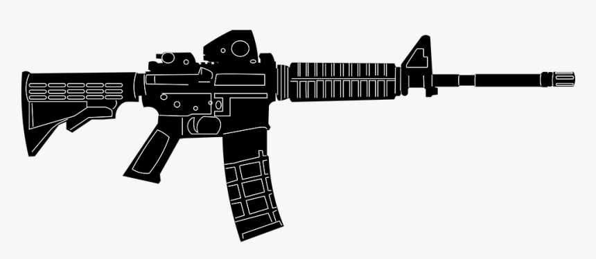 M16, Rifle, Ar, Ar15, Military, Army, War, Gun, Weapon - Ar 15 M16, HD Png Download