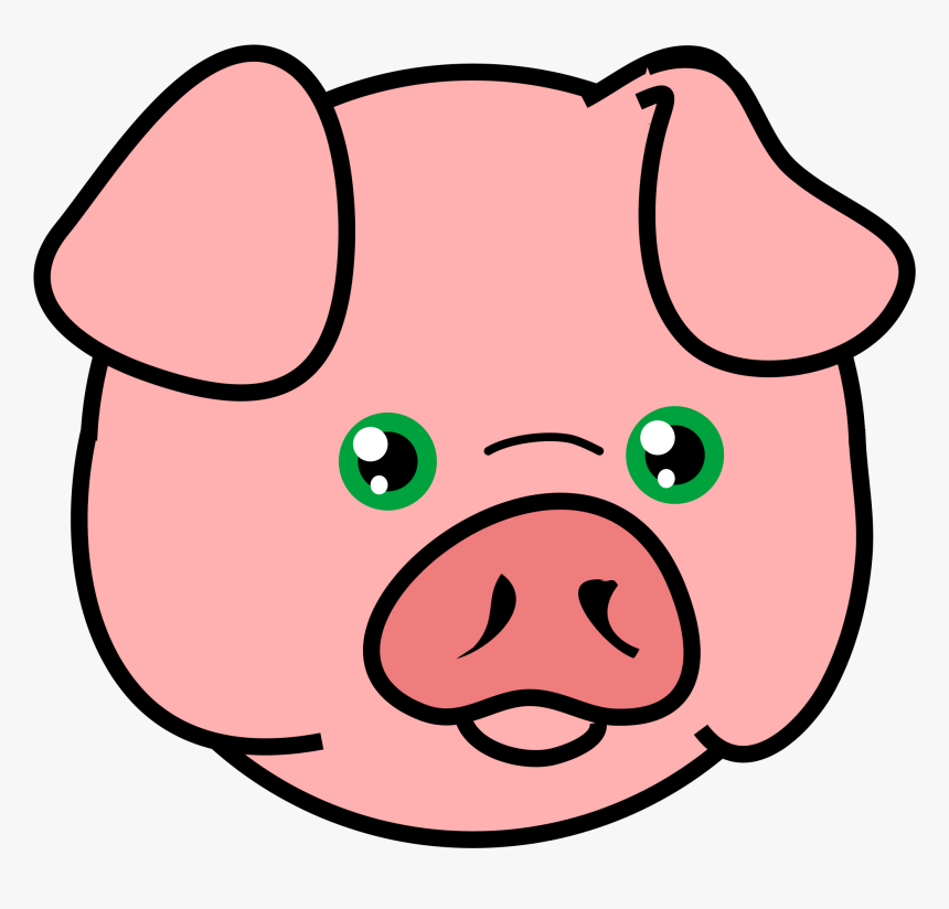 Head Clipart Pig - Pig Face Clipart Png, Transparent Png
