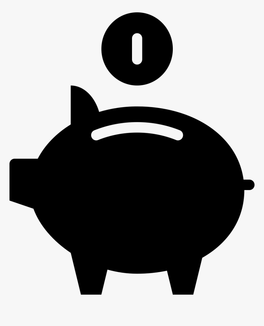 Pig Black Silhouette White Clip Art - Portable Network Graphics, HD Png Download