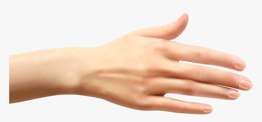 Claus Christmas Ornament Nail - Transparent Hand Png, Png Download