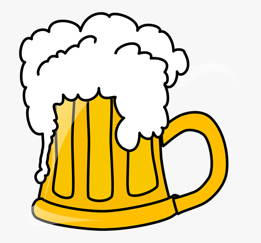 Espuma, Taza, Cerveza, Alcohol, Bebidas, Vidrio - Beer Clipart, HD Png Download
