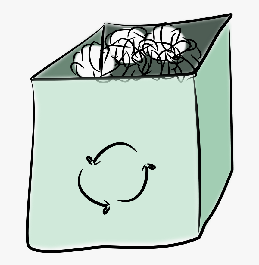 Waste Container Clipart Rubbish Bins & Waste Paper - Reutilizar Papel Png, Transparent Png