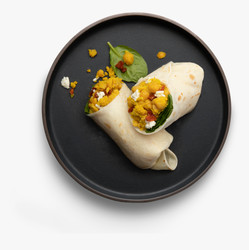 Chickpea Scramble Wrap - Wrap Roti, HD Png Download