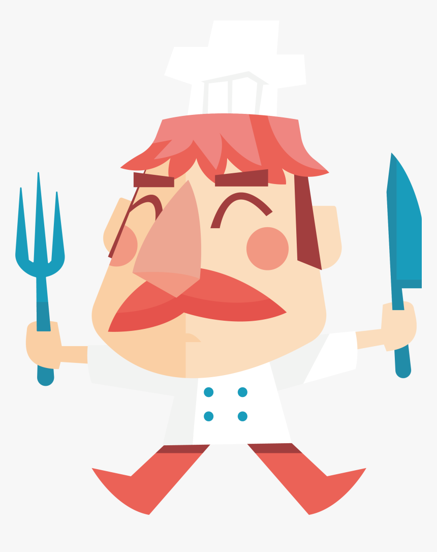 Chef Cook Cartoon Illustration - Chef, HD Png Download