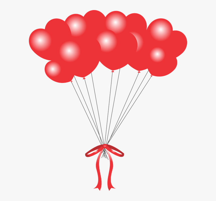 Balloon, Hart, Heart Balloon, Balloons Collection - Happy Birthday 1st July, HD Png Download