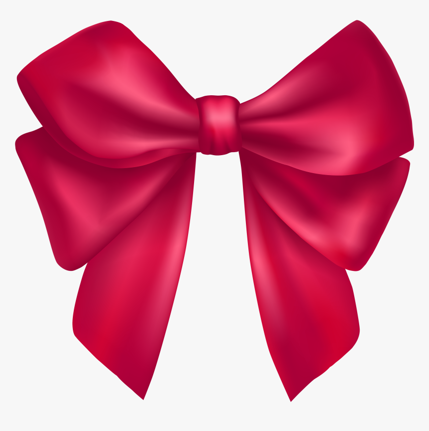 Dark Pink Bow Png Clipart - Bow Clipart Png, Transparent Png