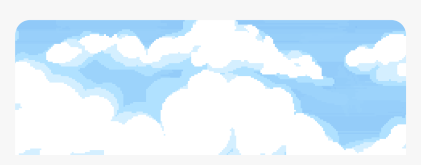 Pixel Clouds Transparent, HD Png Download