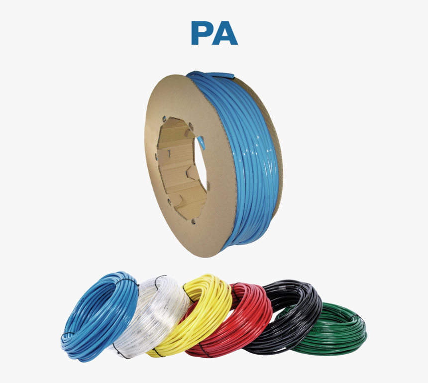 Polyamide Tubing In 1000 Meter Reel 
 Title Polyamide - Tuyau Dair Comprimé Polyuréthane, HD Png Download