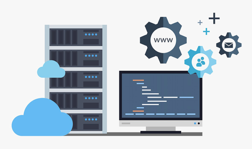 Cloud Hosting Png Free Download - Host Website, Transparent Png
