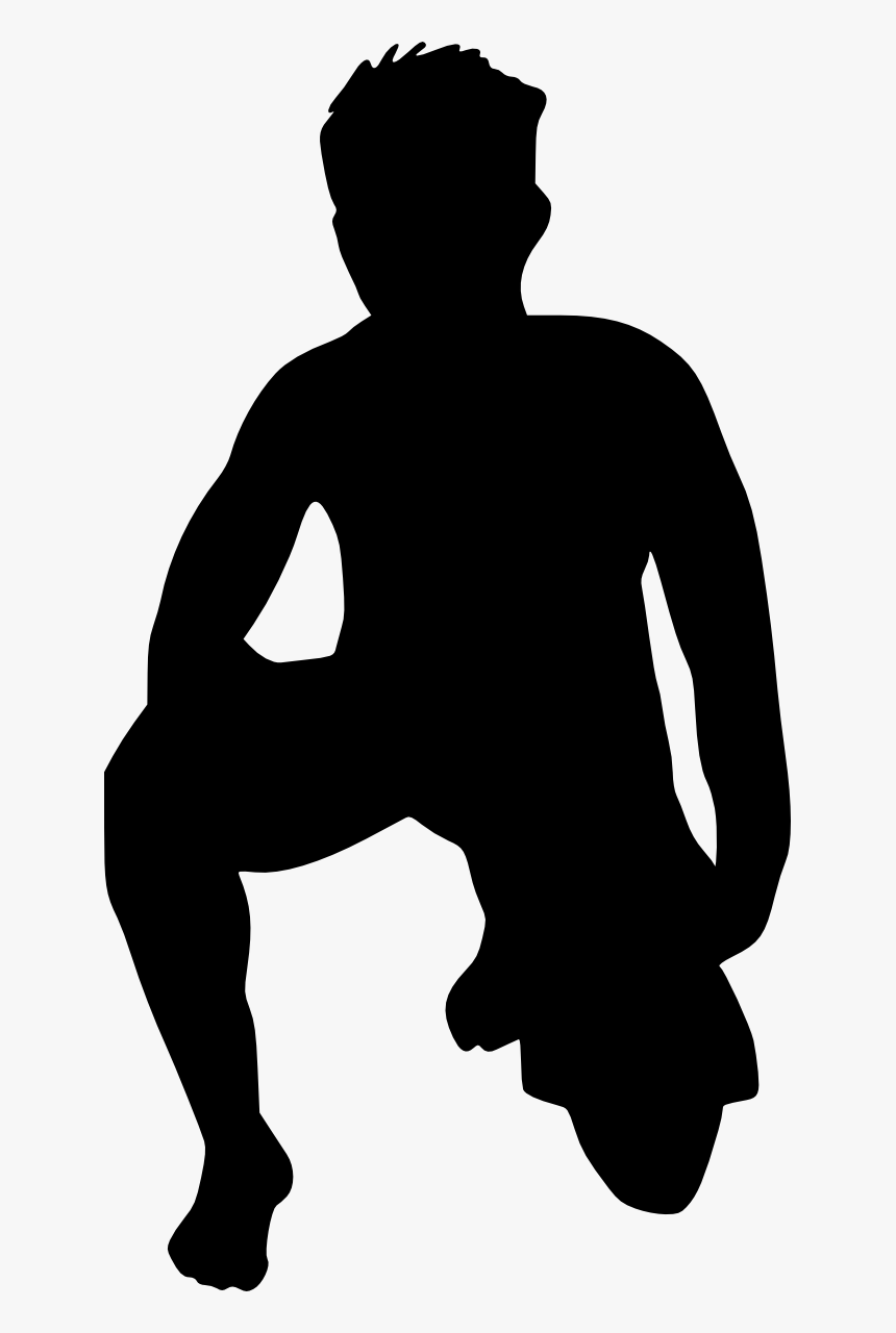Crouching Child Silhouette Transparent, HD Png Download