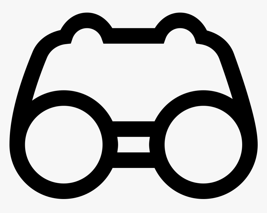 Binoculars Icon Free Download - Binoculars Clip Art Transparent, HD Png Download