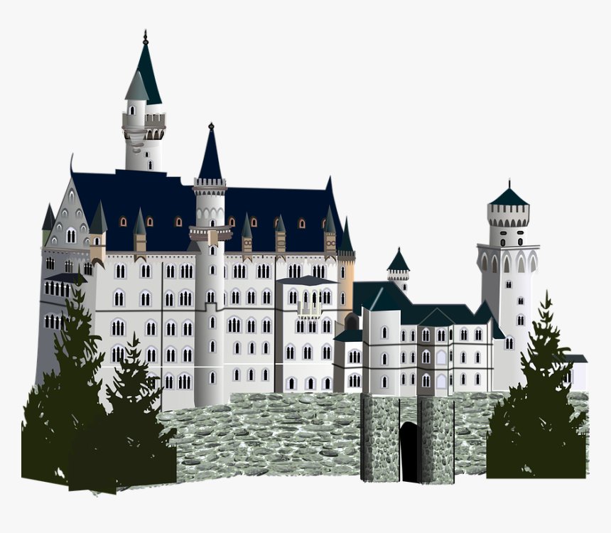 Neuschwanstein, Castle, Castle Neuschwanstein - Neuschwanstein Castle, HD Png Download