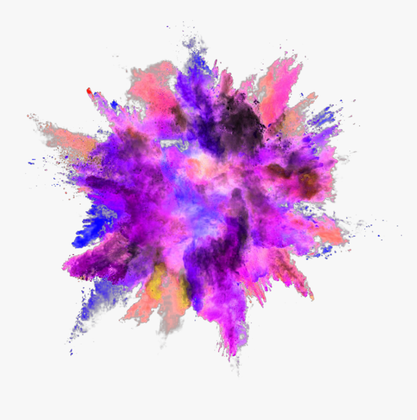 Explosion Color Powder Dust - Color Powder Explosion Png, Transparent Png