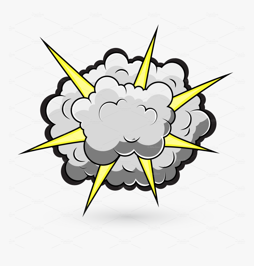 Cartoon Explosion Png - Fighting Cloud, Transparent Png