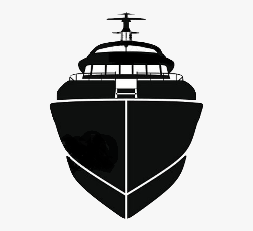Transparent Shadow Man Clipart - Front Ship Vector Png, Png Download