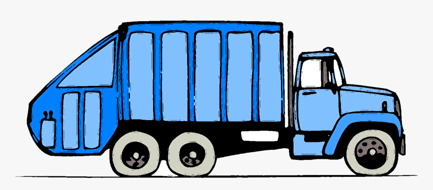 Truck Cartoon Garbage Png - Truck Clipart Transparent Background, Png Download