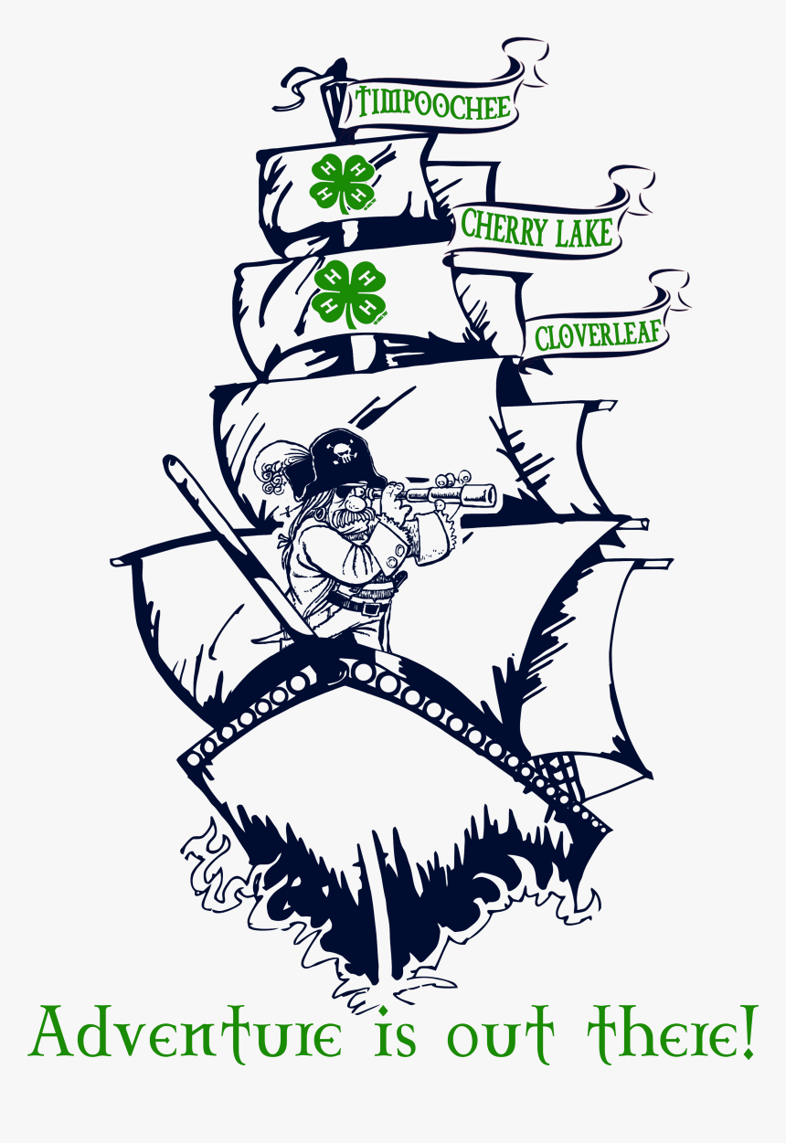 Transparent Camping - Pirate Ship Images Black And White, HD Png Download